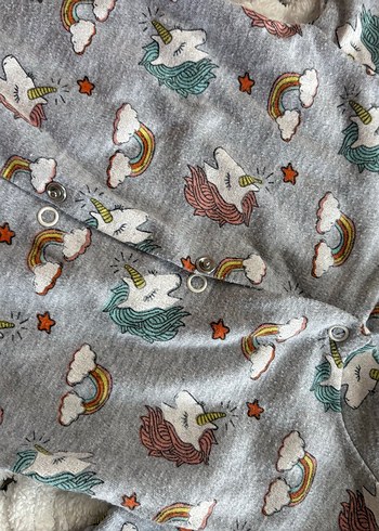 Gri Desenli Bebek Tulum - Görsel 2