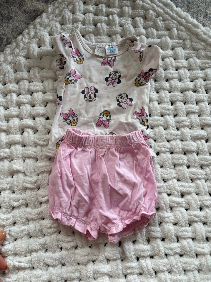 Kısa Kollu Bebek Kız Takımı Pembe - Görsel 3