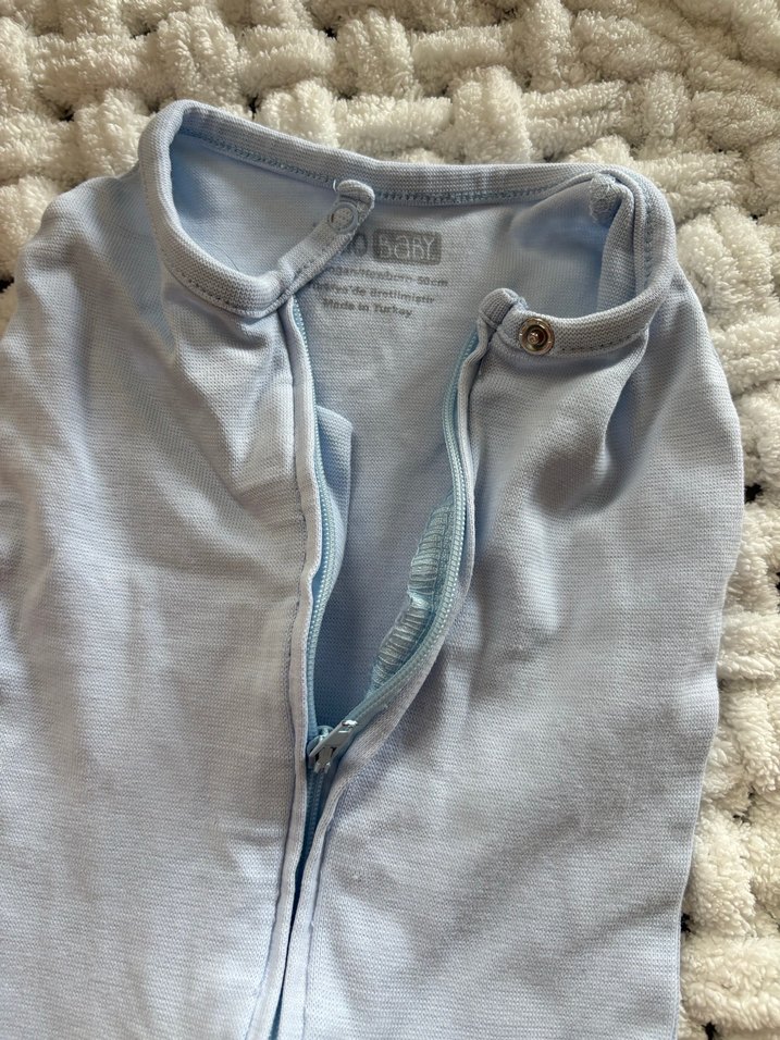 Gri Keten Çocuk Uyku Tulumu - Görsel 2