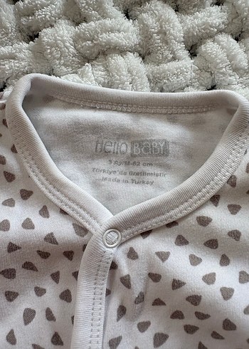 Gri Uzun Kollu Bebek Tulum - Görsel 3