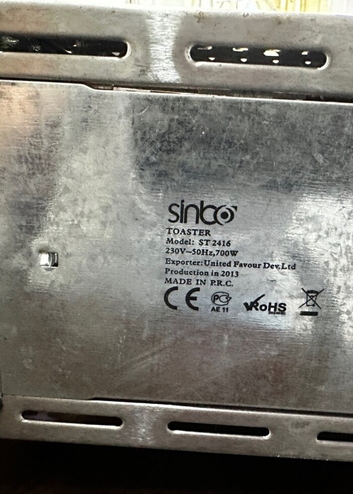 Sinbo ST-2416 Ekmek Kızartma Makinesi - Görsel 3