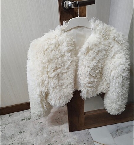 Peluş yünlü ceket