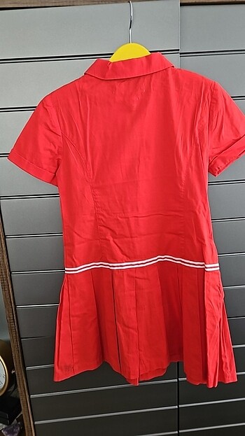 6 Yaş Beden kırmızı Renk Çocuk Elbise 