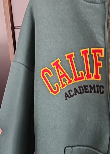 Yeşil Fermuarlı Kadın Sweatshirt - Görsel 3