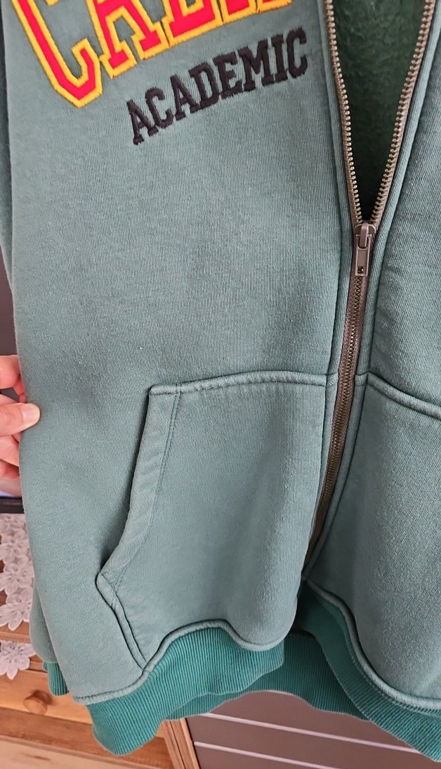 Yeşil Fermuarlı Kadın Sweatshirt - Görsel 4