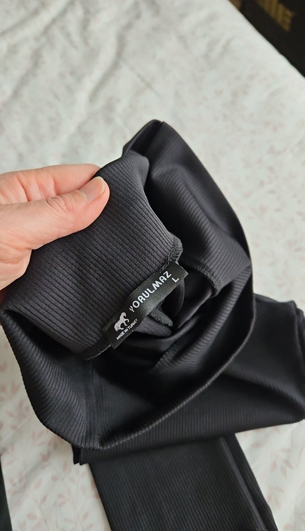 siyah tayt pantolon - Görsel 4