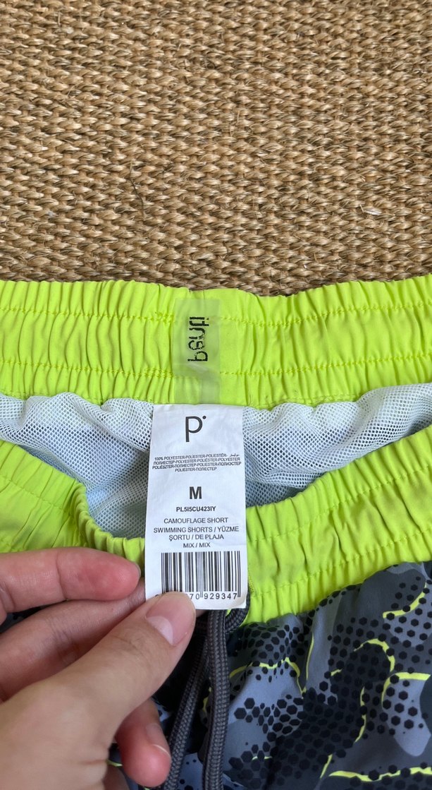 Gri Kamuflaj Desenli Erkek Mayo - Görsel 2