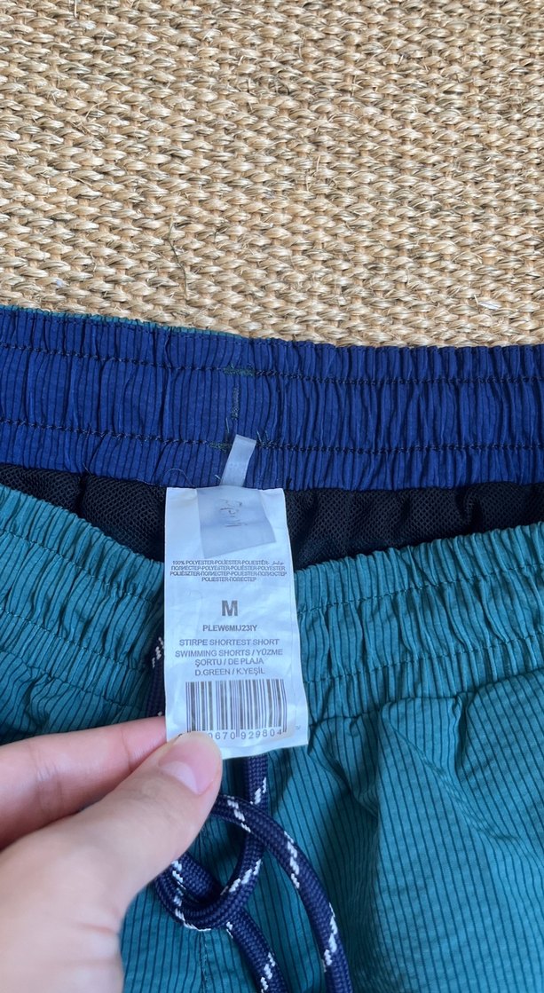 Koyu Mavi Erkek Kısa Bol Kesim mayo - Görsel 2