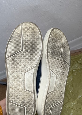 Erkek Lacivert Kot Spor Ayakkabı - Görsel 4