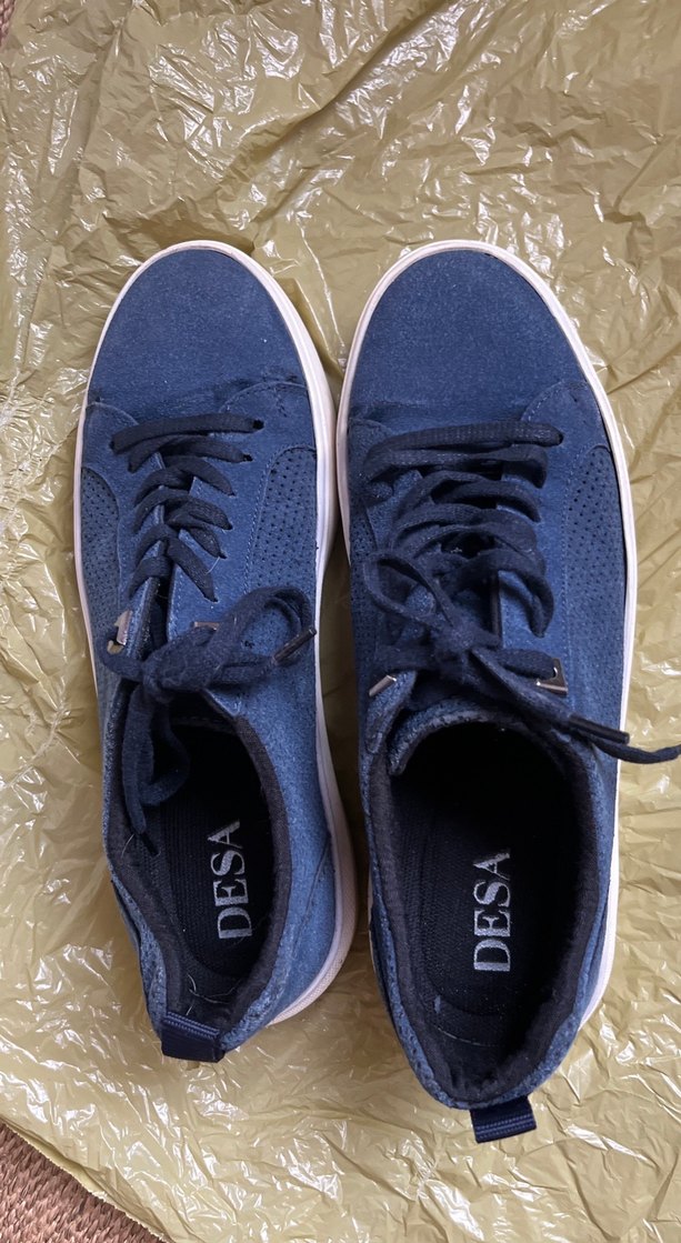 Erkek Lacivert Kot Spor Ayakkabı - Görsel 2