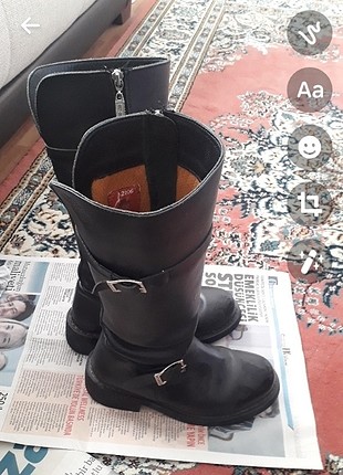 36 Beden Gerçek deri çizme.