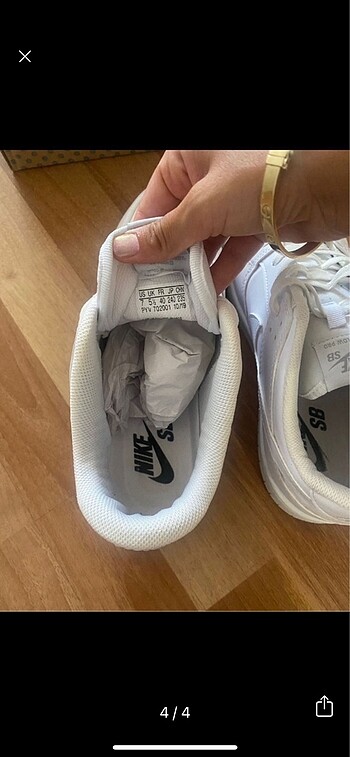 40 Beden beyaz Renk Nike Ayakkabı