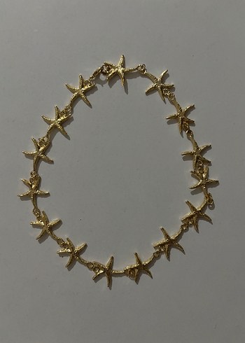 Altın Renkli İşlemeli Zincir Kolye