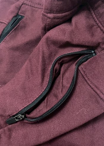 Bordo Kadın Salaş Eşofman Altı - Görsel 3