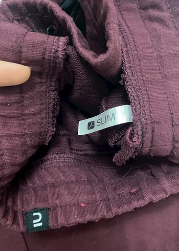 Bordo Kadın Salaş Eşofman Altı - Görsel 2