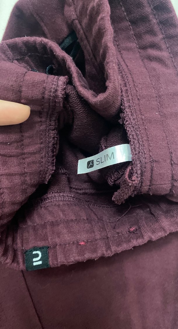 Bordo Kadın Salaş Eşofman Altı - Görsel 2