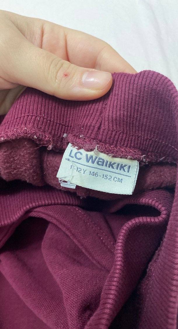 Bordo Çocuk Rahat Kesim Sweatpant - Görsel 3