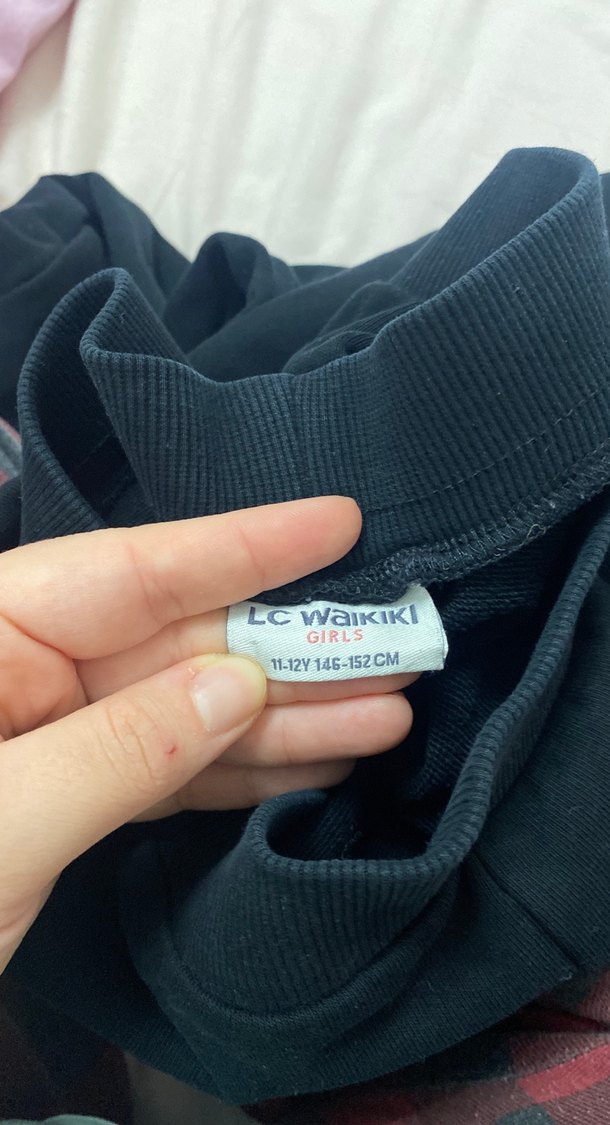 çocuk Siyah Basic Sweatpants - Görsel 2