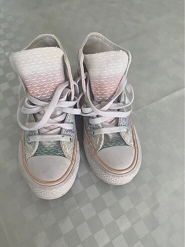 Orijinal deniz kızı desenli kız çocuk converse