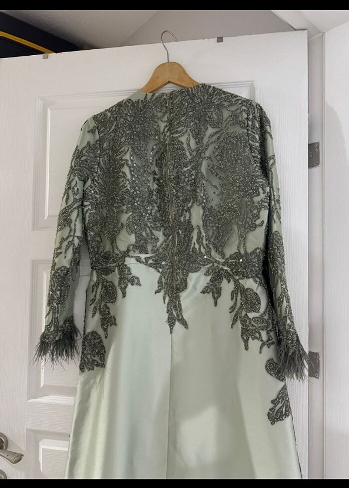 Özel dikim tesettür abiye - Görsel 3