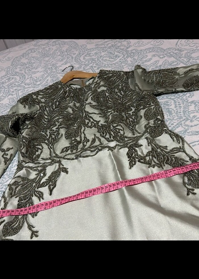 Özel dikim tesettür abiye - Görsel 4