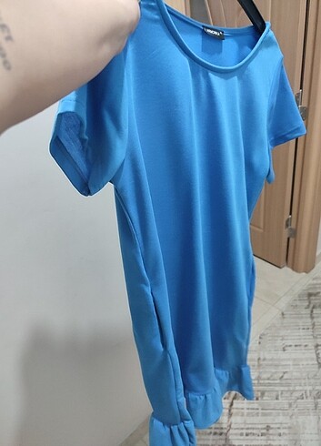 xl Beden mavi Renk Elbise