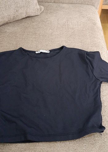 Siyah  triko bluz - Görsel 4