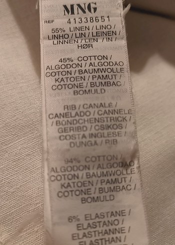 Mango Beyaz Keten Kapri Pantolon - Görsel 8