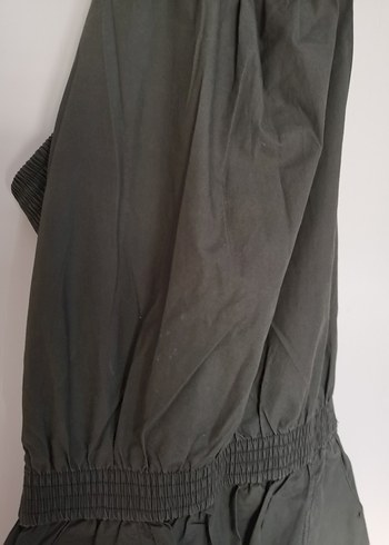 Mango marka haki yeşil mini elbise - Görsel 3