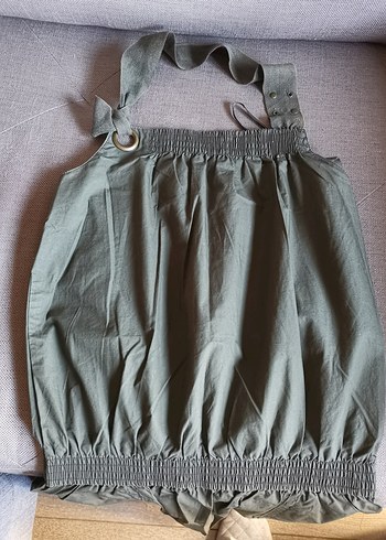 Mango marka haki yeşil mini elbise - Görsel 6