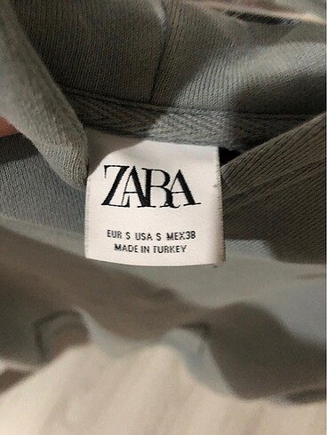 s Beden gri Renk Zara sweatshirt