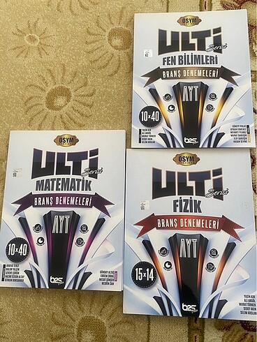 AYT FİZİK ULTİ YAYINLARI 3 LÜ