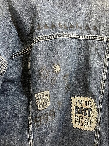 m Beden lacivert Renk Koton Oversize Kot Ceket