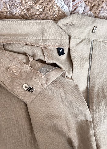 Bej Kadın Kumaş Pantolon - Görsel 3