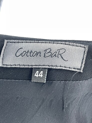 44 Beden siyah Renk Cotton Bar Uzun Elbise %70 İndirimli.