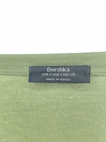 s Beden yeşil Renk Bershka Kısa Elbise %70 İndirimli.