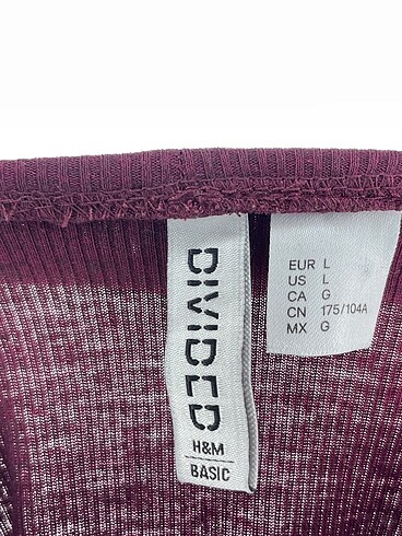 l Beden bordo Renk H&M Bluz %70 İndirimli.