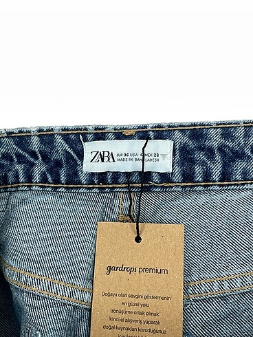 36 Beden lacivert Renk Zara Jean / Kot %70 İndirimli.