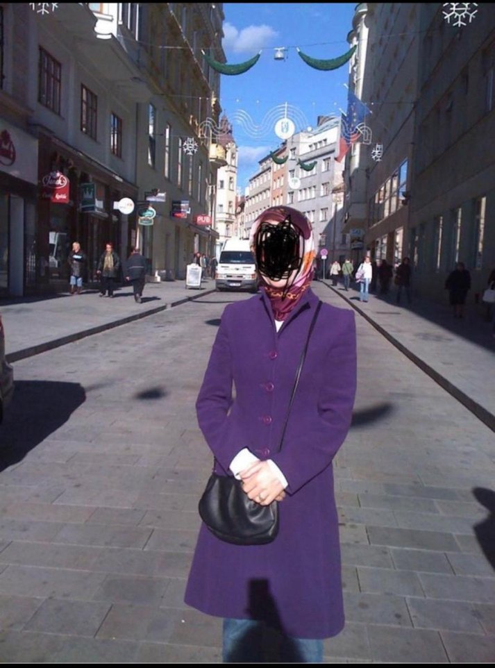 Düğmeli Mor Uzun Kadın Kaban - Görsel 5