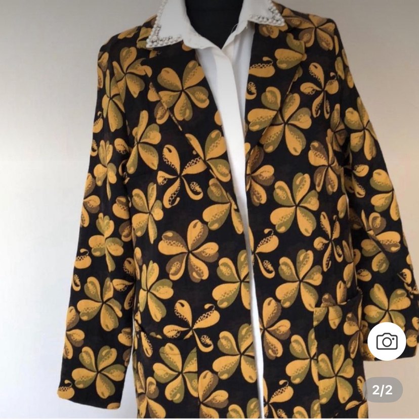 Bohem Çiçek Desenli Uzun Kadın uzun ceket/tunik - Görsel 2