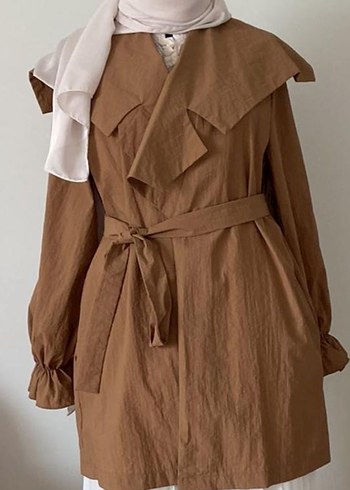 Camel tarz ceket/ tunik/trench - Görsel 2