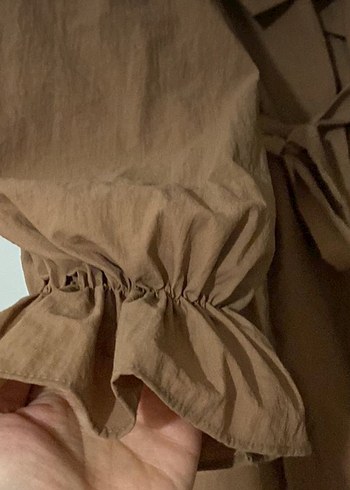 Camel tarz ceket/ tunik/trench - Görsel 6