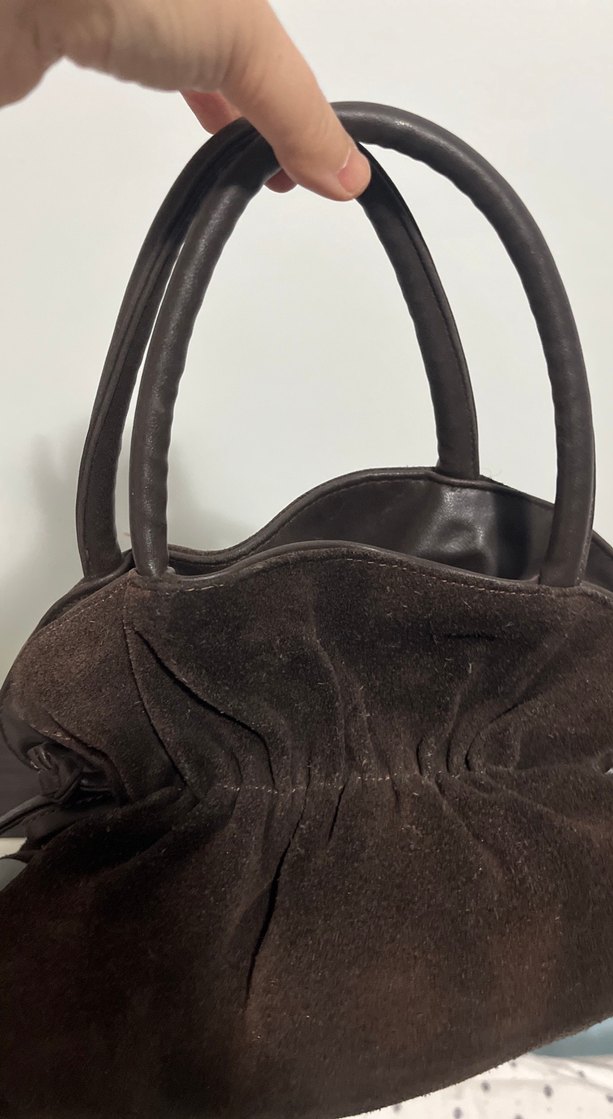 Kahverengi Süet  Kadın Çanta - Görsel 2