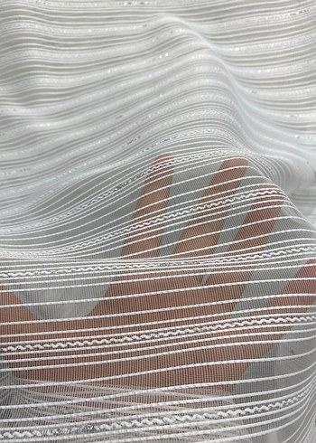 Modern Klasik Beyaz Tül Perde - Görsel 2