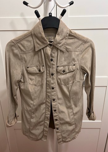 Pull and bear Bej Süet - Görsel 3