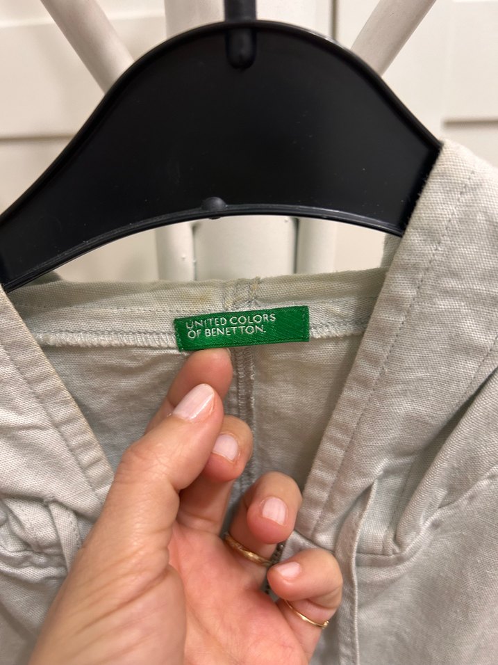 Benetton keten Gömlek - Görsel 2