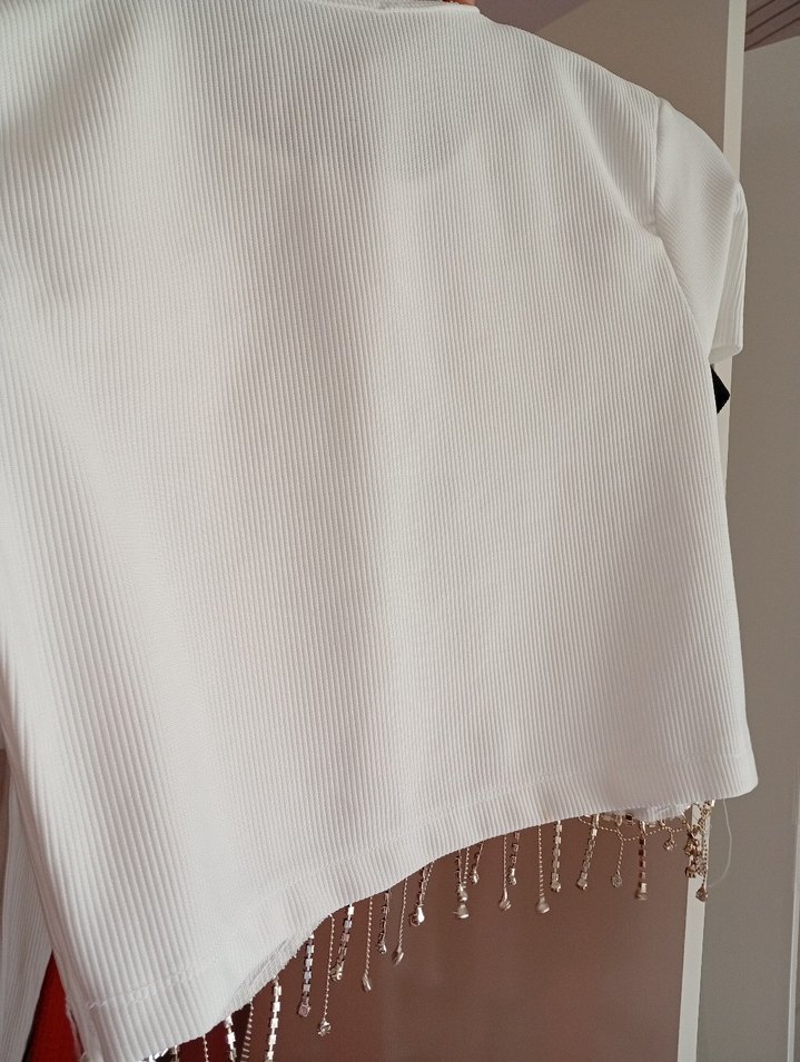 Zincir Detaylı Beyaz Kadın El Zinciri - Görsel 3