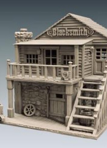 Vahşi Batı Kasaba Diorama Seti Kasaba Demircisi Modülü
