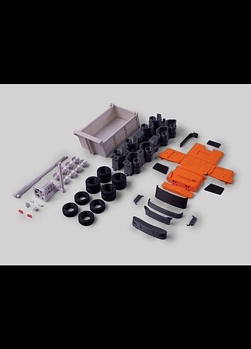 Damperli Kamyon 1:48 Model Ölçekli Maket
