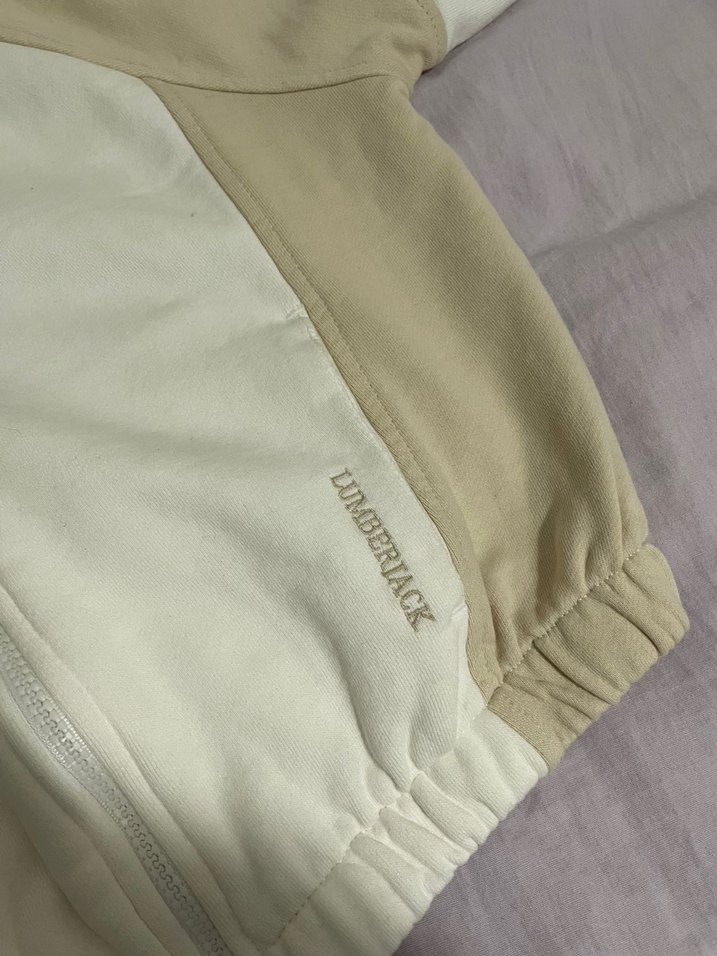 Düğmeli Kadın Bomber Ceket, Beyaz, Rahat Kesim - Görsel 4